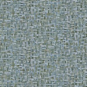 Profhome Blue Wood Look Non-Woven Wallpaper - Wallpaper Profhome Blue Wood Look Non-Woven Wallpaper - Wallpaper