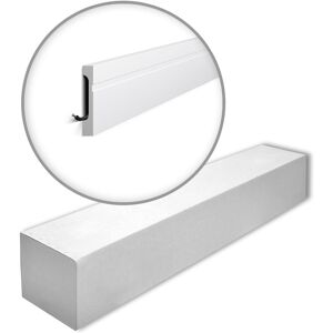 NMC WallStyl Skirting - White, 26m, 13 pcs NMC WallStyl Skirting - White, 26m, 13 pcs