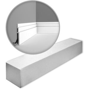 Orac Decor White 8x Skirting Boards - Modern Duropolymer Orac Decor White 8x Skirting Boards - Modern Duropolymer