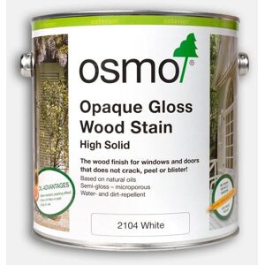 Opaque Gloss Wood Stain - White - 750ml - Osmo Opaque Gloss Wood Stain - White - 750ml - Osmo