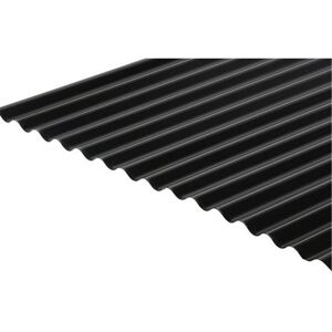 Marlborough - pack of 20 (Total 20 Units) - 0.5mm Metal Corrugated Roof Sheet (13/3 Profile) (BS18B25) - Black - 990mm (w) x 4880mm (l) Marlborough - pack of 20 (Total 20 Units) - 0.5mm Metal Corrugated Roof Sheet (13/3 Profile) (BS18B25) - Black - 990mm (w) x 4880mm (l)