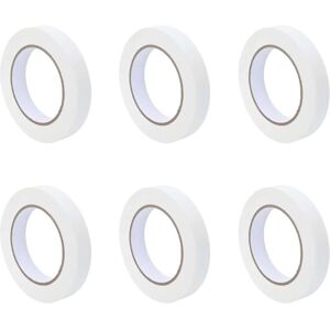 Painter Masking Tapes 6 pcs White 19mm x 50m Paper vidaXL Painter Masking Tapes 6 pcs White 19mm x 50m Paper vidaXL