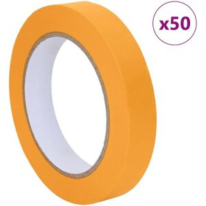Painter Masking Tapes 50 pcs Yellow 19mm x 50m Paper vidaXL Painter Masking Tapes 50 pcs Yellow 19mm x 50m Paper vidaXL