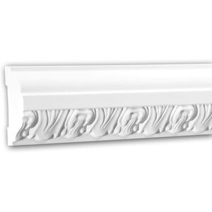 PROFHOME DECOR Panel Moulding 151313 Profhome Dado Rail Decorative Moulding Frieze Moulding timeless classic design white 2 m PROFHOME DECOR Panel Moulding 151313 Profhome Dado Rail Decorative Moulding Frieze Moulding timeless classic design white 2 m