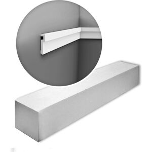 Decor PX198-box modern U-STEPS1 Box 24 pieces Panel moulding contemporary design white 48 m - Orac Decor PX198-box modern U-STEPS1 Box 24 pieces Panel moulding contemporary design white 48 m - Orac
