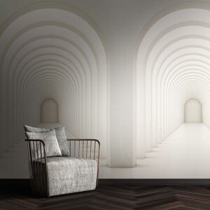 Photo wallpaper Profhome 382821 hot embossed non-woven wallpaper smooth with architectural subjects matt white grey 1.59 m x 2.8 m Photo wallpaper Profhome 382821 hot embossed non-woven wallpaper smooth with architectural subjects matt white grey 1.59 m x 2.8 m