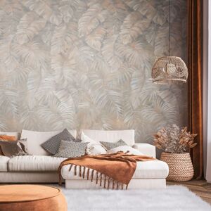 Photo wallpaper Profhome 392621 hot embossed non-woven wallpaper smooth with palm trees matt brown beige cream grey 1.59 m x 2.8 m Photo wallpaper Profhome 392621 hot embossed non-woven wallpaper smooth with palm trees matt brown beige cream grey 1.59 m x 2.8 m