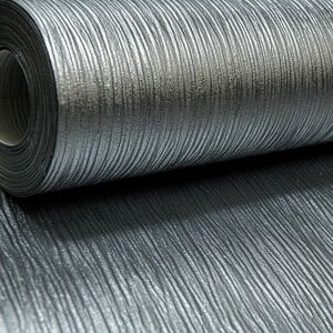 Ugepa - Plain Cassiel Textured Metallic Silver Charcoal Shimmer Free Match Wallpaper Ugepa - Plain Cassiel Textured Metallic Silver Charcoal Shimmer Free Match Wallpaper