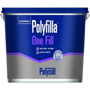 Polycell - Trade Polyfilla One Fill Filler - Ready Mixed Tub - 4L Polycell - Trade Polyfilla One Fill Filler - Ready Mixed Tub - 4L