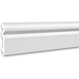 Profhome White Skirting - 200cm - Sturdy & Lightweight Profhome White Skirting - 200cm - Sturdy & Lightweight