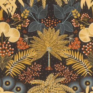 Rasch - Botanical Brown Leaves Wallpaper Naturistic Flowers Paste The Wall Vinyl Rasch - Botanical Brown Leaves Wallpaper Naturistic Flowers Paste The Wall Vinyl