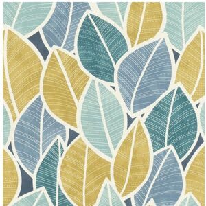 Rasch Colorfull Leaves Botanical Pattern Extra Washable Paste The Wall Wallpaper Rasch Colorfull Leaves Botanical Pattern Extra Washable Paste The Wall Wallpaper
