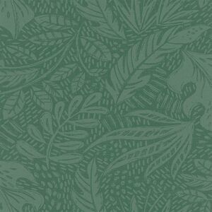 Rasch - Foliage Leaves Emerald Green Wallpaper Modern Contemporary Paste The Wall Rasch - Foliage Leaves Emerald Green Wallpaper Modern Contemporary Paste The Wall