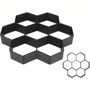 Relaxdays Honeycomb Paving Mould, Set of 2, 30 x 30 cm, Garden Stepping Stones, Concrete Mould, PP, Black Relaxdays Honeycomb Paving Mould, Set of 2, 30 x 30 cm, Garden Stepping Stones, Concrete Mould, PP, Black