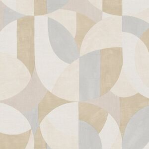 Retro wallpaper wall Profhome 399324 hot embossed non-woven wallpaper slightly textured with graphical pattern matt grey cream beige white 5.33 m2 Retro wallpaper wall Profhome 399324 hot embossed non-woven wallpaper slightly textured with graphical pattern matt grey cream beige white 5.33 m2
