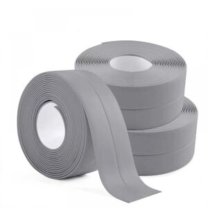 CYSLMUK 3 Rolls Waterproof Sealing Tape, Grey Bathroom Sealing, pvc Self Adhesive Caulking Tape for Kitchen, Bathroom, Bathtub CYSLMUK 3 Rolls Waterproof Sealing Tape, Grey Bathroom Sealing, pvc Self Adhesive Caulking Tape for Kitchen, Bathroom, Bathtub