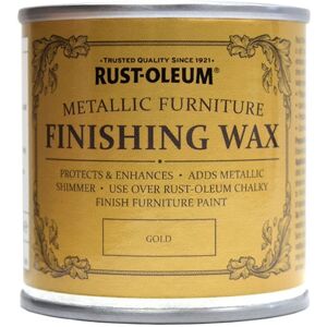 Rust-oleum - Chalk Chalky Furniture Paint - Finishing Wax - Gold 125ml Rust-oleum - Chalk Chalky Furniture Paint - Finishing Wax - Gold 125ml
