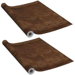 Vidaxl - 2x Self-adhesive Door Films Dark Oak 210x90cm pvc Decorative Stickers Vidaxl - 2x Self-adhesive Door Films Dark Oak 210x90cm pvc Decorative Stickers