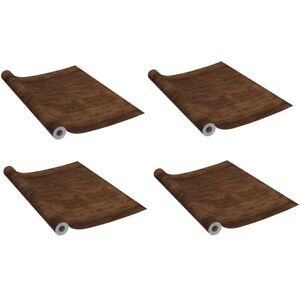 Vidaxl - 4x Self-adhesive Door Films Dark Oak pvc Home Decor Privacy Sticker Vidaxl - 4x Self-adhesive Door Films Dark Oak pvc Home Decor Privacy Sticker