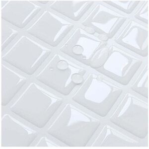 YMYNY Self-adhesive tile wallpaper small white check pattern 24x24cm mosaic style wall sticker waterproof decorative film for bathroom and kitchen wall YMYNY Self-adhesive tile wallpaper small white check pattern 24x24cm mosaic style wall sticker waterproof decorative film for bathroom and kitchen wall