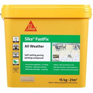Sika FastFix All Weather Jointing Compound Dark Buff - Paving 15kg Sika FastFix All Weather Jointing Compound Dark Buff - Paving 15kg