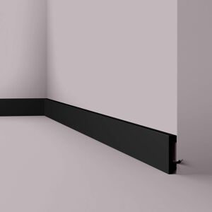 Skirting NMC FT2 BLACK WALLSTYL Noel Marquet Decorative moulding Panel moulding Frieze moulding contemporary design black 2 m Skirting NMC FT2 BLACK WALLSTYL Noel Marquet Decorative moulding Panel moulding Frieze moulding contemporary design black 2 m