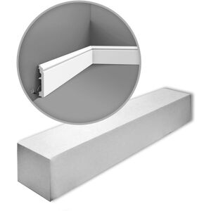 Orac Decor White Duropolymer Skirting Board - 40m, Model AXXENT SX173-box Orac Decor White Duropolymer Skirting Board - 40m, Model AXXENT SX173-box
