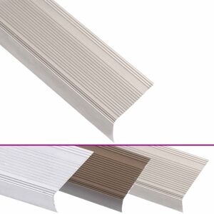 Stair Nosings in L-shape 5 pcs Aluminium 90 cm Champagne Vidaxl Stair Nosings in L-shape 5 pcs Aluminium 90 cm Champagne Vidaxl