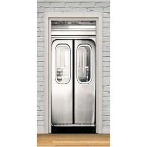 Serbia - Stickers de Porte Trompe l'oeil 3D Photo Métro Auto adhésif Amovible ImperméAble pvc Autocollants de Porte muraux Reconditionné Art Decor Serbia - Stickers de Porte Trompe l'oeil 3D Photo Métro Auto adhésif Amovible ImperméAble pvc Autocollants de Porte muraux Reconditionné Art Decor