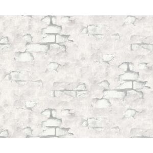 Stone tile wallpaper wall EDEM 819DN50 hot embossed non-woven wallpaper slightly textured with decorative render look matt white light grey platinum Stone tile wallpaper wall EDEM 819DN50 hot embossed non-woven wallpaper slightly textured with decorative render look matt white light grey platinum