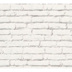 Profhome 319431-GU White/Grey Stone-Texture Non-Woven Wallpaper - Wall Decor Profhome 319431-GU White/Grey Stone-Texture Non-Woven Wallpaper - Wall Decor