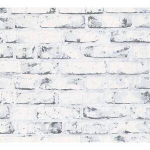 Profhome Stone Tile Non-Woven Wallpaper - Patterned Grey Beige - Wall Decor Profhome Stone Tile Non-Woven Wallpaper - Patterned Grey Beige - Wall Decor