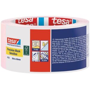 Tesa - Precision Masking Tape Sensitive (14 days) Pink - 50mm x 50m Tesa - Precision Masking Tape Sensitive (14 days) Pink - 50mm x 50m