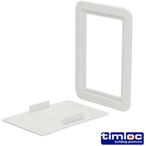 Timco - Timloc Access Panel Plastic Clip Fit White - 115 x 165mm Timco - Timloc Access Panel Plastic Clip Fit White - 115 x 165mm