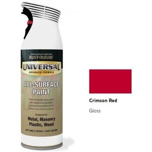 Rust-oleum - Universal All Surface Spray Paint - Gloss - Crimson Red - 400ml Rust-oleum - Universal All Surface Spray Paint - Gloss - Crimson Red - 400ml