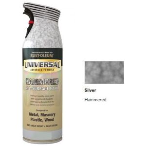 Rust-oleum - Universal All Surface Spray Paint - Hammered - Silver - 400ml Rust-oleum - Universal All Surface Spray Paint - Hammered - Silver - 400ml