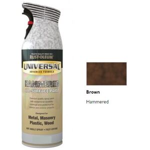 Rust-Oleum Universal All Surface Spray Paint - Hammered - Brown - 400ml Rust-Oleum Universal All Surface Spray Paint - Hammered - Brown - 400ml