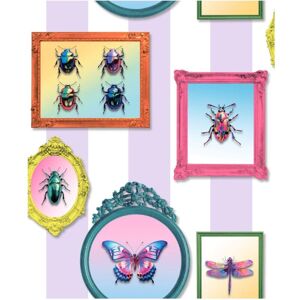 Ugepa Illusion Framed Insects And Butterflies Paste The Wall Vinyl Wallpaper Ugepa Illusion Framed Insects And Butterflies Paste The Wall Vinyl Wallpaper