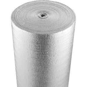 VEVOR Double Reflective Insulation Roll, Woven Fabric Radiant Barrier, 6.5 Mil 48 in x 250 ft, Aluminum Foil pe Woven Cloth Heat Reflective Shield, Thermal VEVOR Double Reflective Insulation Roll, Woven Fabric Radiant Barrier, 6.5 Mil 48 in x 250 ft, Aluminum Foil pe Woven Cloth Heat Reflective Shield, Thermal