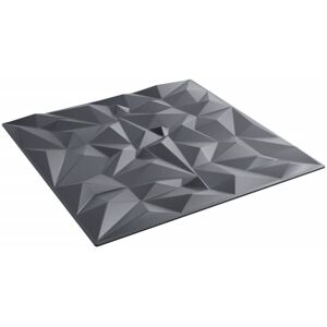 Wall Panels 12 pcs Grey 50x50 cm xps 3 m² Amethyst Vidaxl Wall Panels 12 pcs Grey 50x50 cm xps 3 m² Amethyst Vidaxl