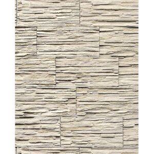Edem - Vinyl wallpaper wall modern textured stone natural 1003-33 brick decor washable beige white grey 5.33 sqm (57 sq ft) Edem - Vinyl wallpaper wall modern textured stone natural 1003-33 brick decor washable beige white grey 5.33 sqm (57 sq ft)