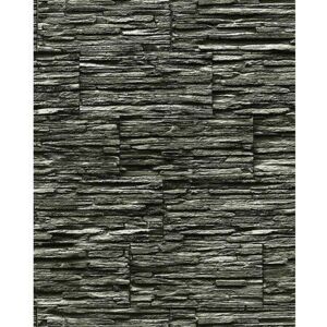 Edem - Vinyl wallpaper wall modern textured stone natural 1003-34 brick decor extra washable black grey 5.33 sqm (57 sq ft) Edem - Vinyl wallpaper wall modern textured stone natural 1003-34 brick decor extra washable black grey 5.33 sqm (57 sq ft)