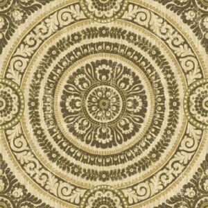WallQuest Gold Damask Circle Wallpaper - Wallpaper WallQuest Gold Damask Circle Wallpaper - Wallpaper