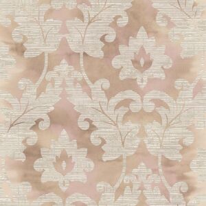 Wallquest Villa Rosa Damask Leaf Taupe Wallpaper Floral Leaves Acrylic Coated Wallquest Villa Rosa Damask Leaf Taupe Wallpaper Floral Leaves Acrylic Coated