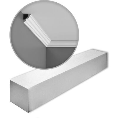 Orac Decor AXXENT Crown Mouldings - 10 pcs, 20m, White Orac Decor AXXENT Crown Mouldings - 10 pcs, 20m, White