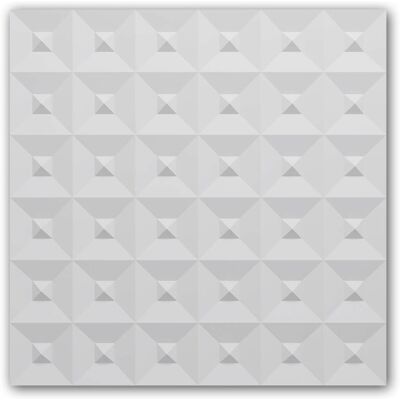 Profhome 159817 White 3D Wall Covering - Acoustic Panel Profhome 159817 White 3D Wall Covering - Acoustic Panel