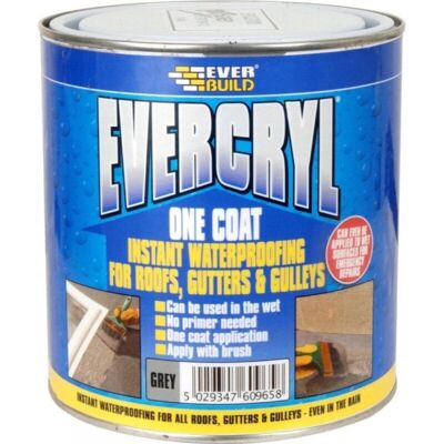 Everbuild - Evercryl 1kg - One Coat - Waterproof - Sealant Everbuild - Evercryl 1kg - One Coat - Waterproof - Sealant