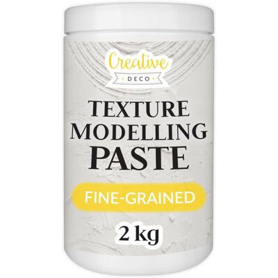 Creative Deco Artistic Modeling Paste - White - 2kg - Art Supplies Creative Deco Artistic Modeling Paste - White - 2kg - Art Supplies