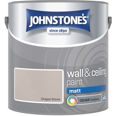 Johnstone's Chapel Stone 2.5L Matt Wall Paint - Wall Paint Johnstone's Chapel Stone 2.5L Matt Wall Paint - Wall Paint