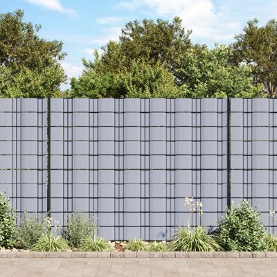 vidaXL Privacy Fence Light Grey PVC - Privacy Barrier vidaXL Privacy Fence Light Grey PVC - Privacy Barrier